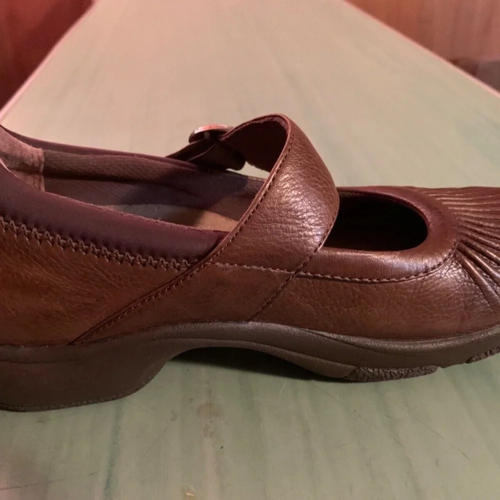 Dansko Brown Leather Mules - Picture 4 of 10